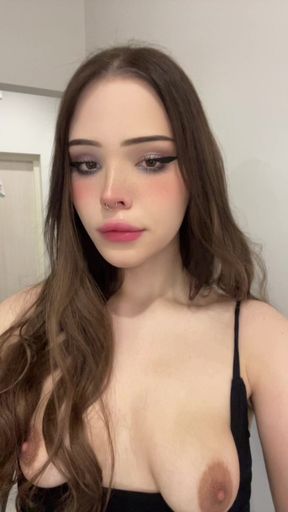 Who's going to fuck a horny tranny in her tight asshole while squeezing my balls? I need total control