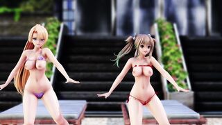 【MMD R-18 yo SEX DANCE】PERVERSE BUTT LOVELY SWEET SATISFACTION INSANE PERFECT ASS ホットお尻 [MMD]