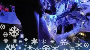 lighting of christmas tree in my cock and cum