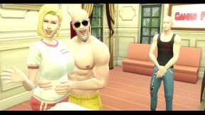 Dragon Ball Porn Epi 30 Numero 18 Androide Entrenada Sexualmente por el Maestro Roshi Pervertido al Frente de su Marido Cornudo