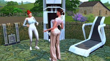 futanari mistress fed sperm to her sister after training in the gym sims me hentai sfm