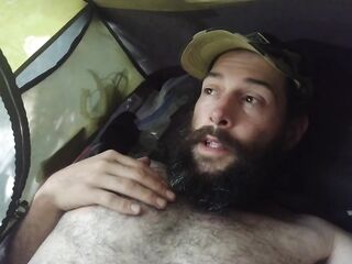 Tent confession. Dad needs u. I wanna play with your cock