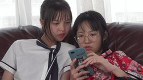 Two goddesses showcase sexy and beautiful feet, tempting you in various ways!