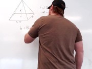 Muscular Irish math professor gets a quick 69.  WATCH THE END!