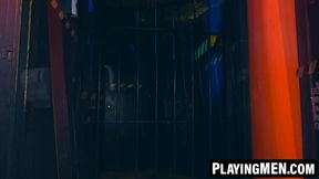 PlayingMen.com - Dani Robles and Marco Napoli's sling flip flop fun in a suit