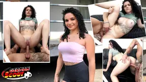 German Scout picks up Latina with a round ass for casting fuck
