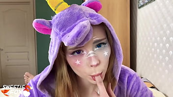 Unicorn Big Ass Blowjob Dick and Hard Fuck - POV Cosplay