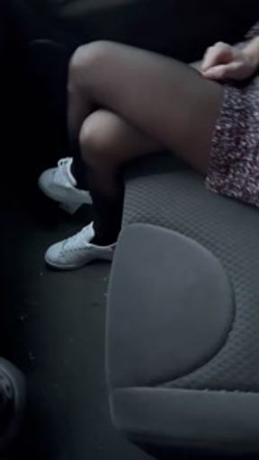 I accompany my hot neighbor and I cum on her small tits after a good blowjob