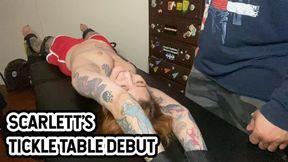 SCARLETT’S TICKLE TABLE DEBUT