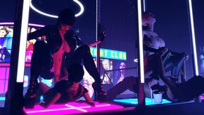 Cyber Freak-Off - Futuristic Orgy Club with Aliens, Androids & Futa