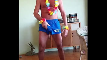 I bought these leis for our new year&#039_s eve party and all Pervy PapiFachero thought about was using them to enhance his ma ...