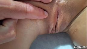 Hotsportfitboy Preps Hotsportfitgirl&rsquo_s Tight Pussy for Hot Porn Shoot