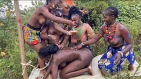 Hot traditional Sexfight domination