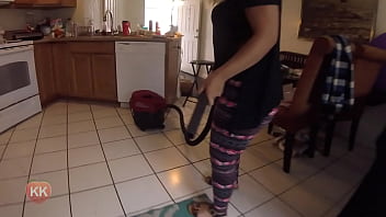 Vacuum his dirty apartment