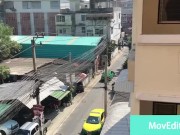 Asian guy jerk off outdoor on balcony