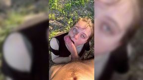 Her warm tight mouth fits friend's massive boner perfectly