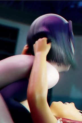 Futa Starfire Fucks the Hell Outta Raven&#039;s Tight Ass Pussy