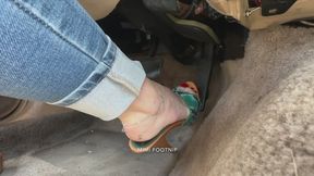 Mimi Struggles & Floods & Cranks Her Mercury Grand Marquis in Tight Jeans & High Heel Mules