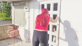 We fight but he can't beat me and he ends up humiliated at my feet