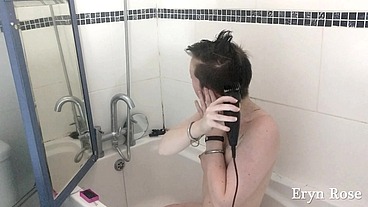 Cutting My Own Short Hair & Shower 2