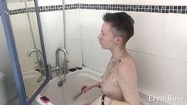 Cutting My Own Short Hair & Shower 2
