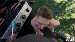 Thirsty Benjamin Blue Temps Stepdad &amp_ Gets Ass Pounding By Stepdad On A Family BBQ - REALITYDUDES