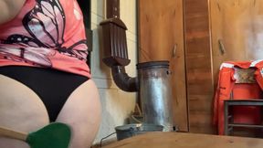 Spank big ass at home