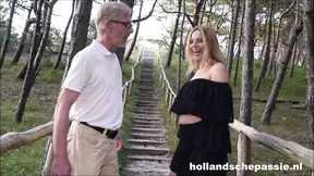 Dutch MILF Ivy Passion enjoys outdoor fucking with big cocks