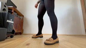 vintage leather loafers aV