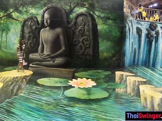 Art museum visit with big ass Thai GF got her excited for sex