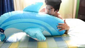 Inflating a dolphin