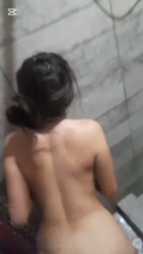 Secretly in a hostel bathroom, squirt and in the shower