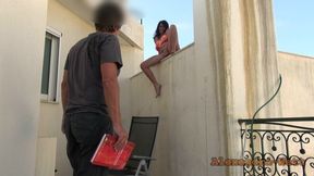 Neighbor Licks My Wet Piss-soaked Pussy Clean