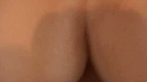 Jamie can't help but moan while riding a hard cock in POV clip