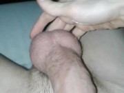 Messy cumshot on my belly