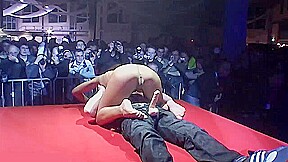 real porn show on public stage
