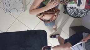Unexpected sex in the waiting room with a stranger.