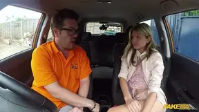Fake Driving School - Petite Sexy Russian Rides My Cock Better than her English