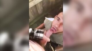 Cute Latin Hunk Sucks Big Cock and Eats Cum