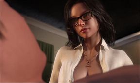 Brunette Russian teacher got fucked by her hot mMexican student