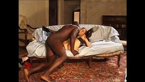 White wife cheats with a black stud
