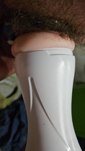 Stunning moment from "Milking.Machine.14 - Fat Uncut Cock of Plumber"