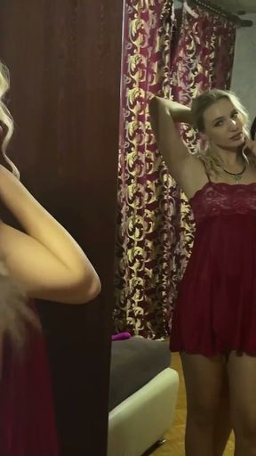 Roommates make out and lick each other   Clip 2