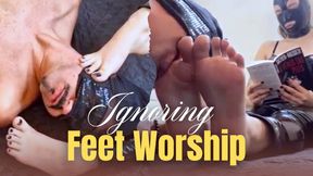 Miss Bimby Ignoring Foot Worship Reading an Erotic Book (720 - EN sub)