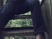 masturbation on the stairs