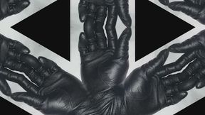 Cum on my leather glove