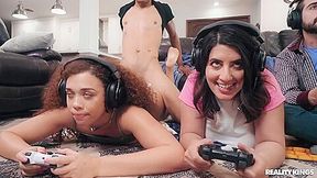 Sex Orgy With Horny Gamer Chicks Willow Ryder And Sarah Arabic
