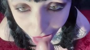 Wednesday uses all your holes and gets anal cumshot