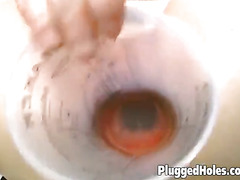 Cute girl fisting and toying herself