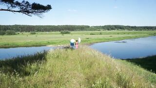 Upon Volga river on biggest space